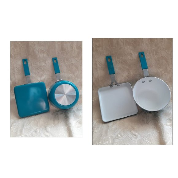 Other - Mini Pots Blue Set of 2